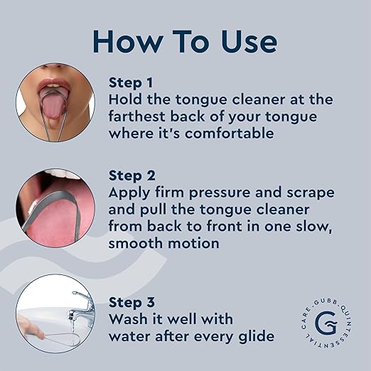 GUBB TONGUE CLEANER METAL SINGLE HAND
