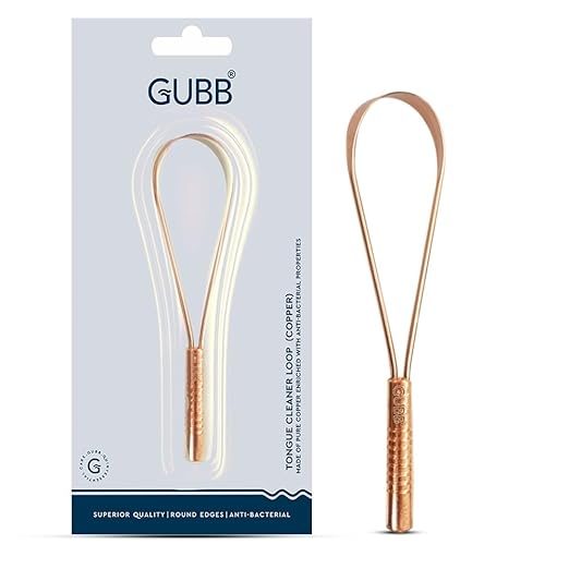 GUBB TONGUE CLEANER COPPER SINGLE HAND