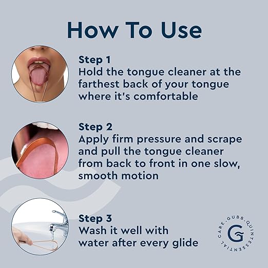 GUBB TONGUE CLEANER COPPER SINGLE HAND