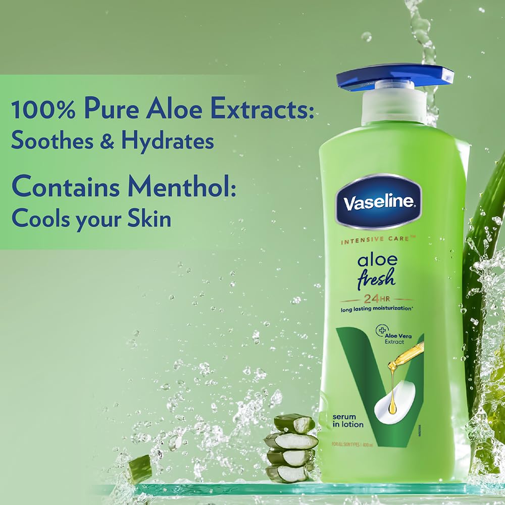 VASELINE INTENSIVE CARE ALOE FRESH BODY LOTION 90ML