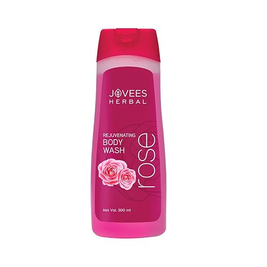 JOVEES HERBAL ROSE BODY WASH FOR SOFT,SMOOTH SKIN WITH ROSE PETALS,WITH LONG LASTING FRAGRANCE 300ML