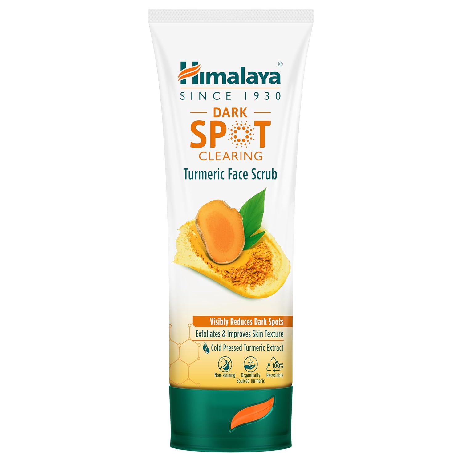 HIMALAYA DARK SPOT CLEARING TURMERIC FACE SCRUB ORGANICALLY SOURCED TURMERIC 100ML