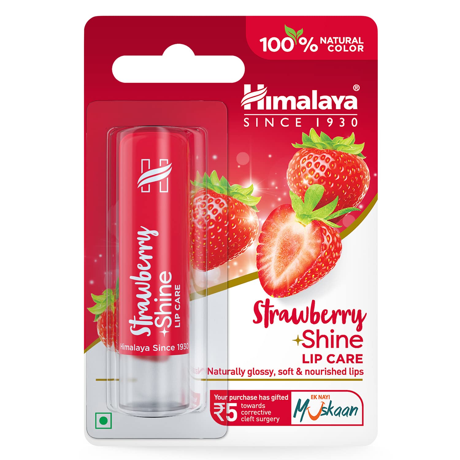HIMALAYA SHINE LIP CARE STRAWBERRY 4.5GM