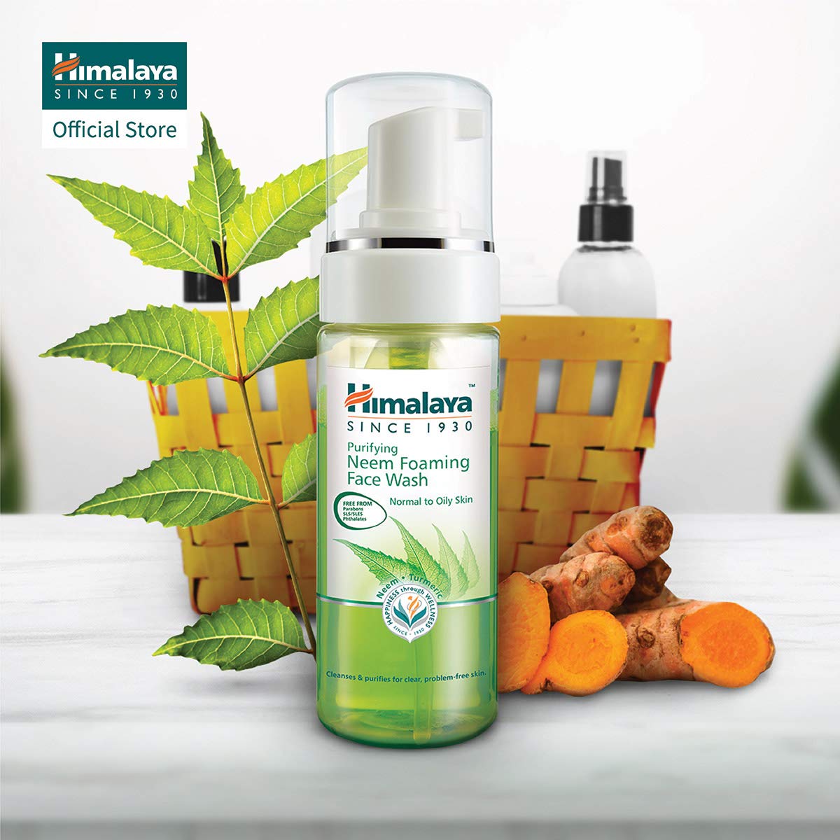 HIMALAYA PURIFYING NEEM FOAMING FACE WASH, 150ML