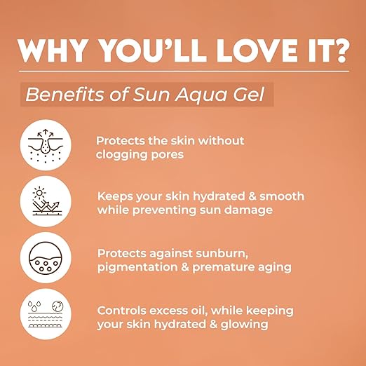 JOVEES HERBAL SUN AQUA GEL SPF50 PA+++ | LIGHTWEIGHT, WATER-LIKE TEXTURE OILY & COMBINATION SKIN100G