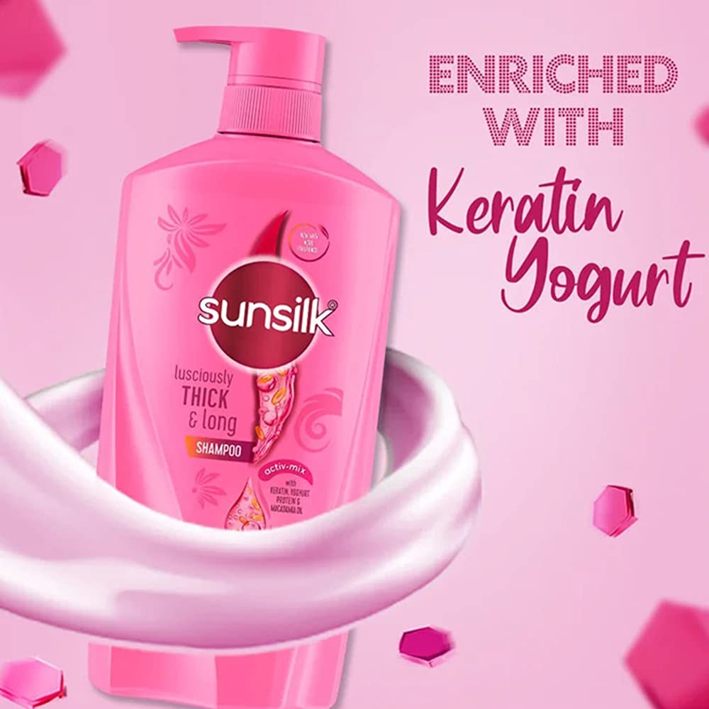 SUNSILK LUSCIOUSLY THICK & LONG SHAMPOO, 650 ML