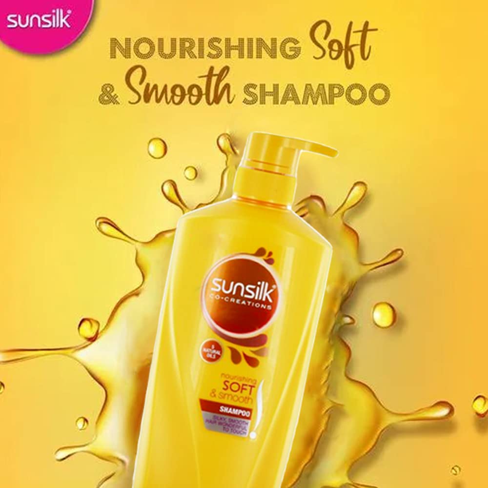SUNSILK NOURISHING SOFT & SMOOTH SHAMPOO WITH EGG PROTEIN, ALMOND OIL & VITAMIN C 650ML