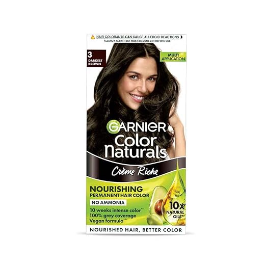GARNIER COLOUR NATURAL SHADE 3 DARK BROWN 130ML
