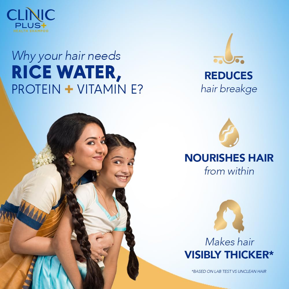 CLINIC PLUS STRONG & THICK SHAMPOO WITH ALMOND OIL & MILK PROTEINS FOR STRENGTH AND VOLUME 650ML