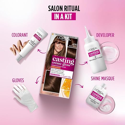 LOREAL CASTING CREAM 400 DARK BROWN 87.5G+72ML