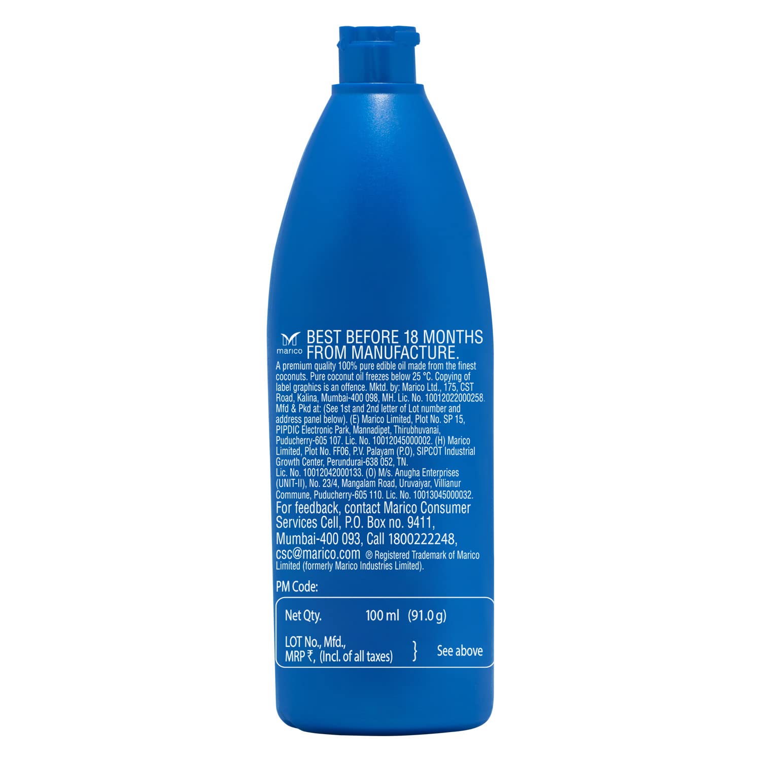 PARACHUTE COCONUT OIL - 100 ML