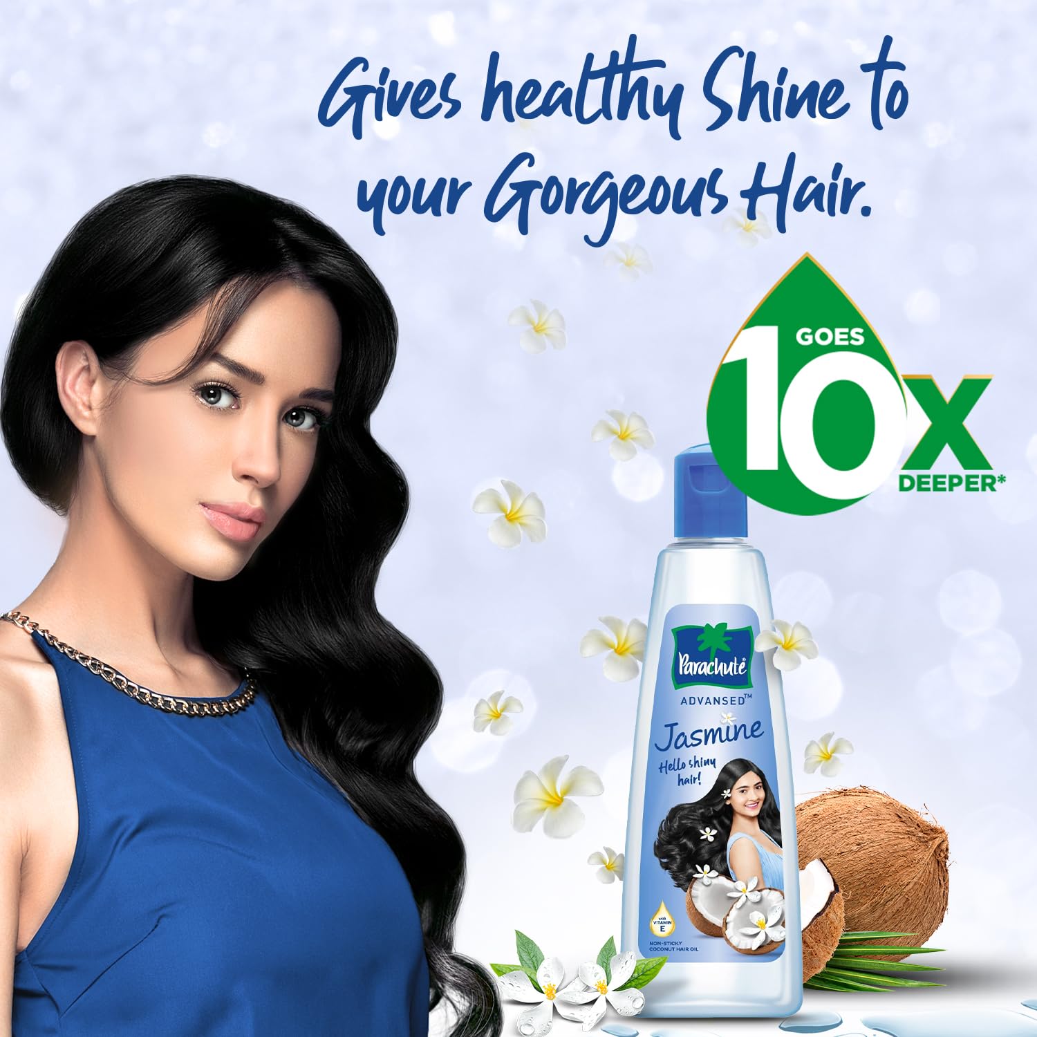PARACHUTE JASMINE COCONUT HAIR OIL, 300 ML