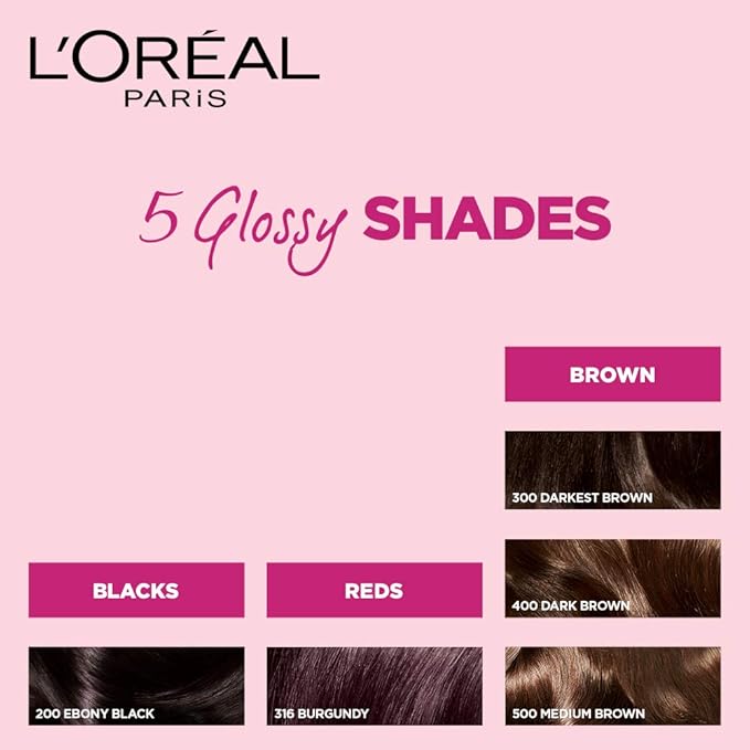L'OREAL PARIS CASTING CRÈME GLOSS HAIR COLOUR - SMALL PACK, 500 MEDIUM BROWN, 45ML