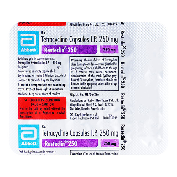 RESTECLIN 250MG CAPSULE