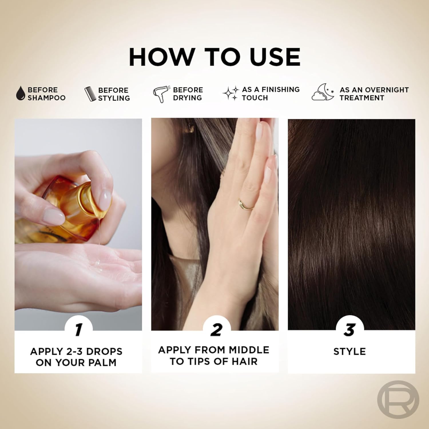 L'OREAL PARIS SERUM, PROTECTION AND SHINE, FOR DRY, FLYAWAY & FRIZZY HAIR, EXTRAORDINARY OIL, 30ML