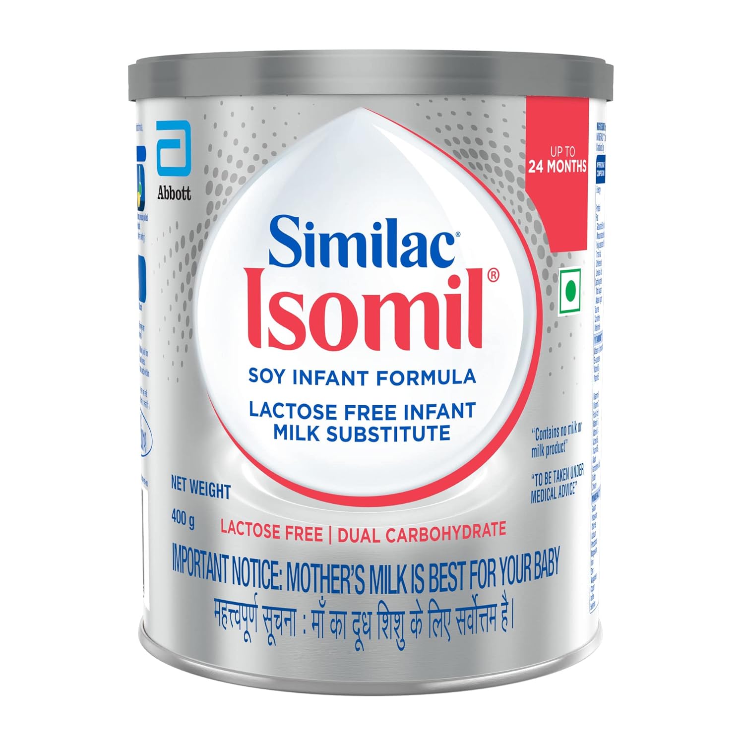 SIMILAC ISOMIL SOY INFANT POWDER, 400G