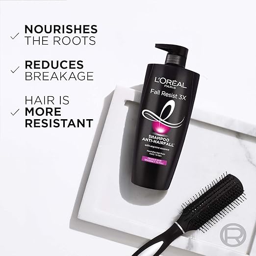 L'OREAL PARIS ANTI-HAIR FALL SHAMPOO, REINFORCING & NOURISHING FOR HAIR GROWTH 3X,180 ml