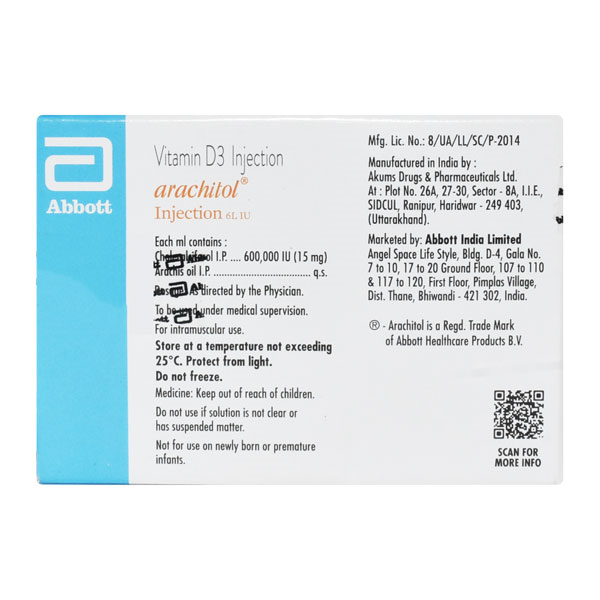 ARACHITOL 6LAC INJECTION 6X1ML