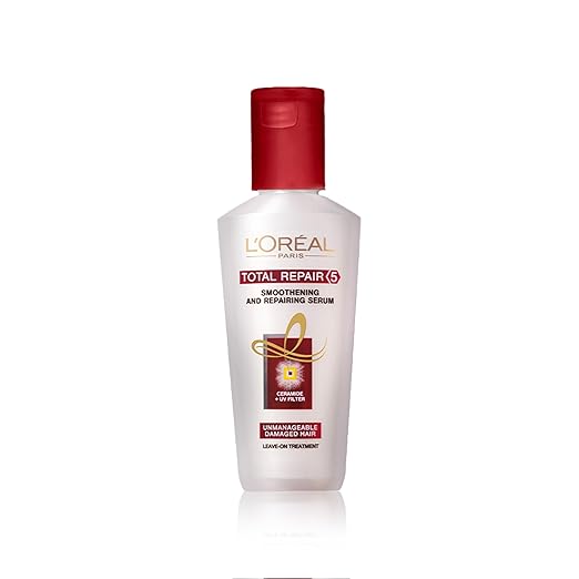 L'OREAL PARIS SERUM, FOR DAMAGED AND WEAK HAIR, WITH PRO-KERATIN + CERAMIDE, TOTAL REPAIR 5, 80ML