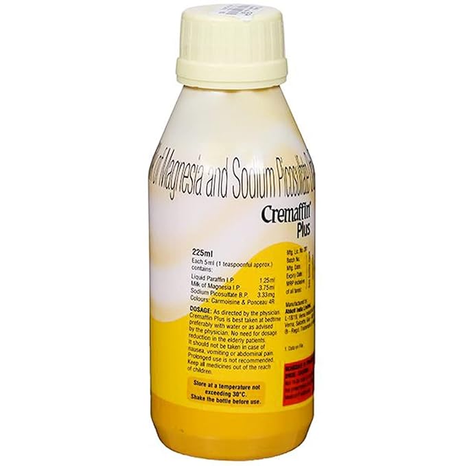 CREMAFFIN PLUS SYRUP REFRESHING SUGAR FREE 225ML