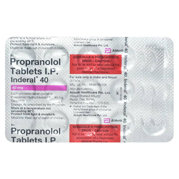 INDERAL 40 MG TABLET
