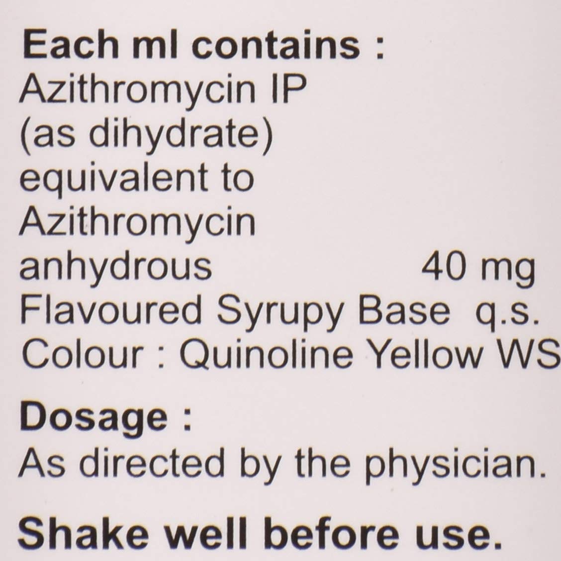 AZITHRAL JUNIOR ORAL  SYRUP 7.5ML