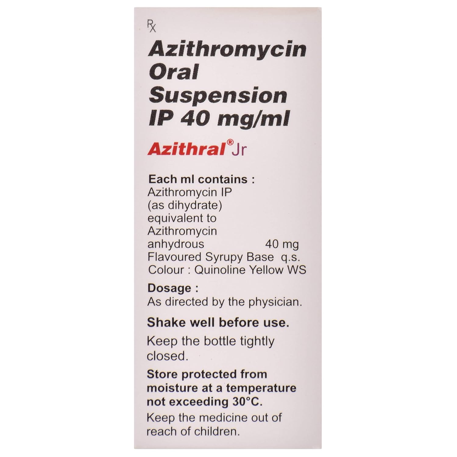 AZITHRAL JUNIOR ORAL  SYRUP 7.5ML