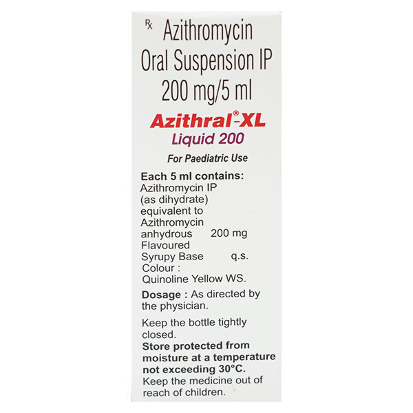 AZITHRAL-XL 200MG SYRUP 30ML