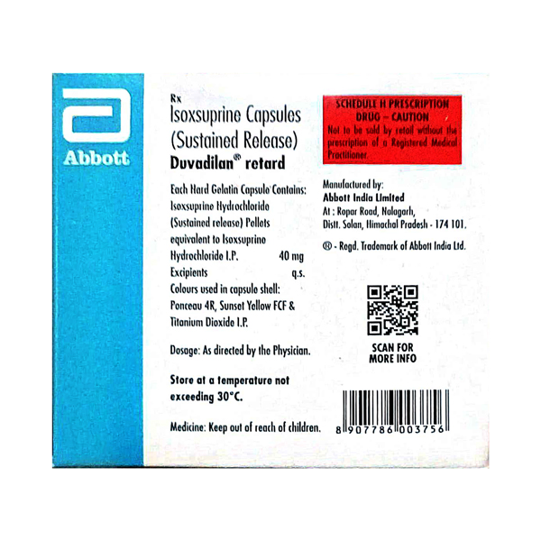 DUVADILAN RETARD CAPSULE SR