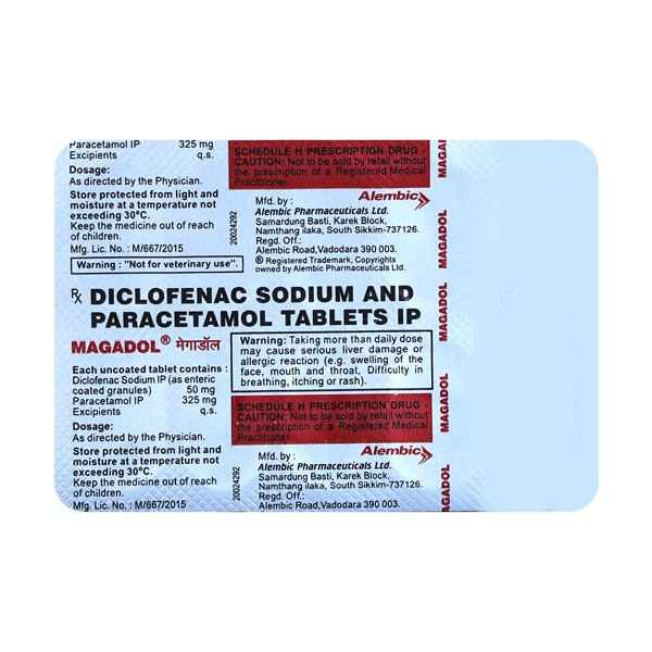MAGADOL 50MG/325MG TAB