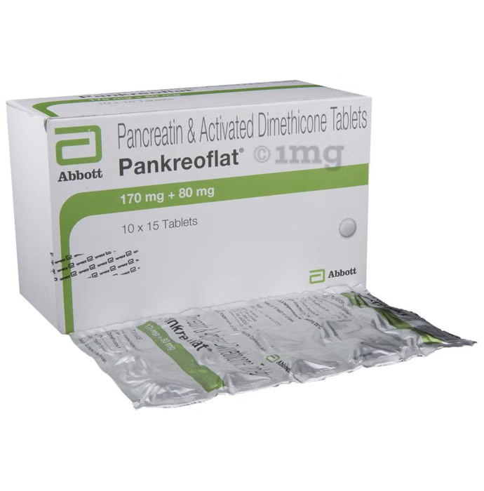 PANKREOFLAT 170MG/80MG TABLET