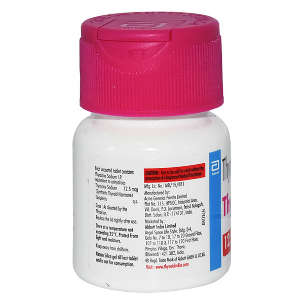 THYRONORM 12.5MCG TABLET