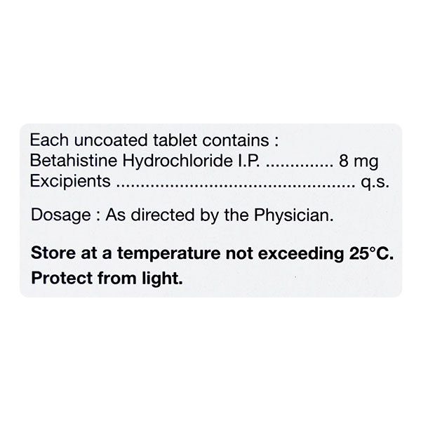 VERTIN 8MG TABLET