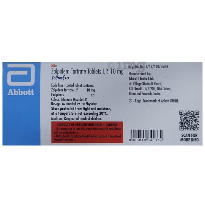 ZOLFRESH 10MG TABLET