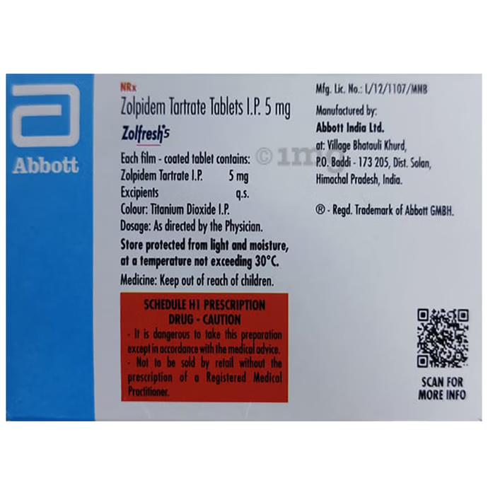 ZOLFRESH 5MG TABLET