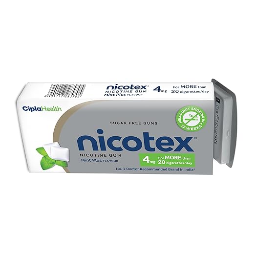 NICOTEX-4MG (TIN-MINT PLUS) CHEWEABLE TAB