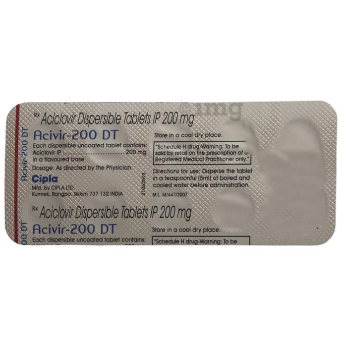 ACIVIR 200 DT TABLET
