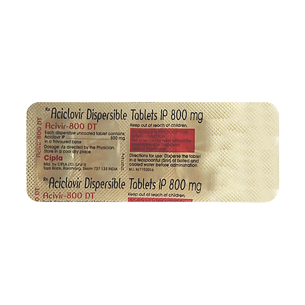 ACIVIR 800 DT TABLET