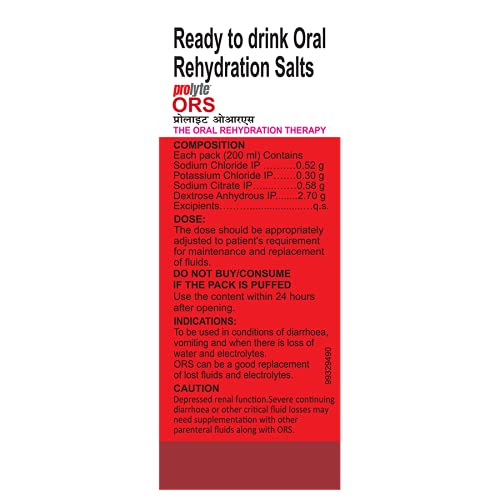 ORS PROLYTE LIQUID APPLE FLAVOUR 200ML