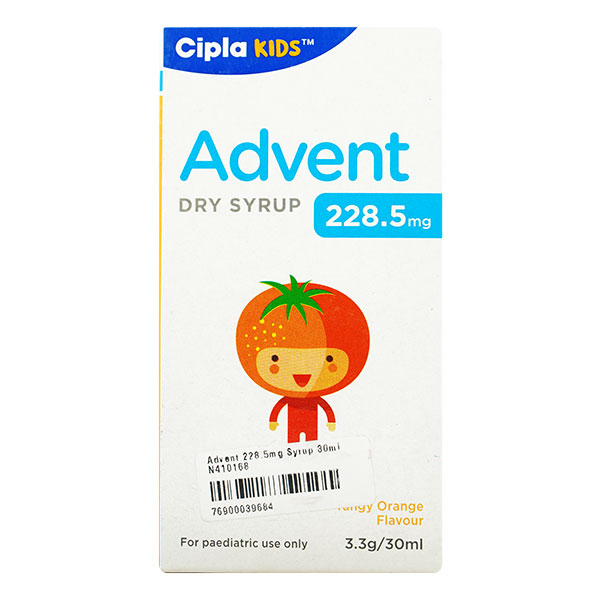ADVENT 228.5MG DRY SYRUP TANGY ORANGE 30ML
