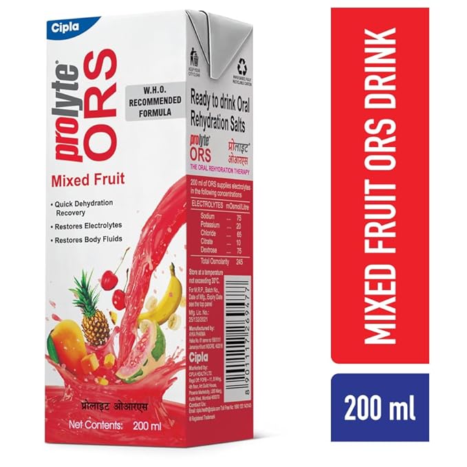 ORS PROLYTE LIQUID MIXED FRUIT FLAVOUR 200ML