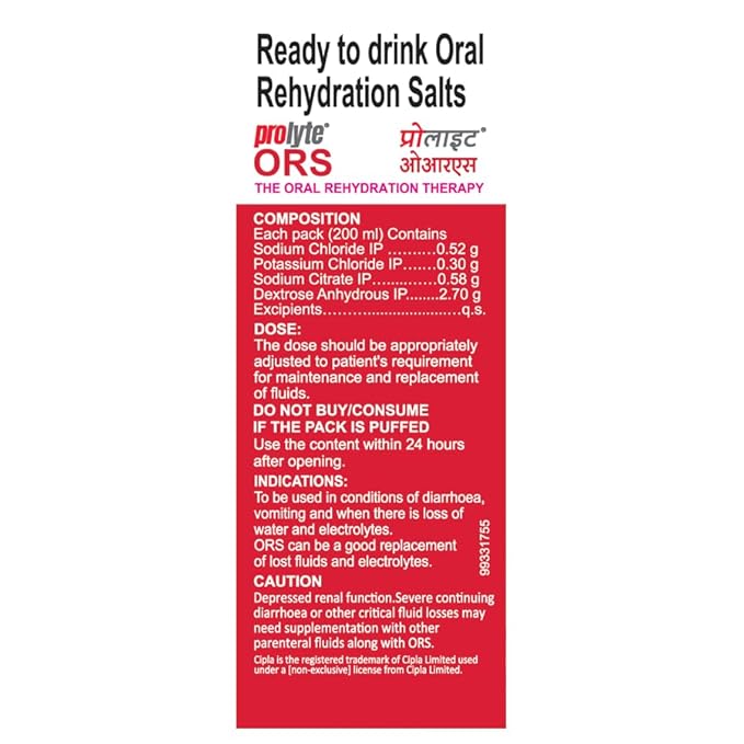 ORS PROLYTE LIQUID MIXED FRUIT FLAVOUR 200ML
