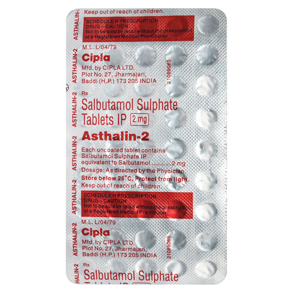 ASTHALIN 2MG TABLET