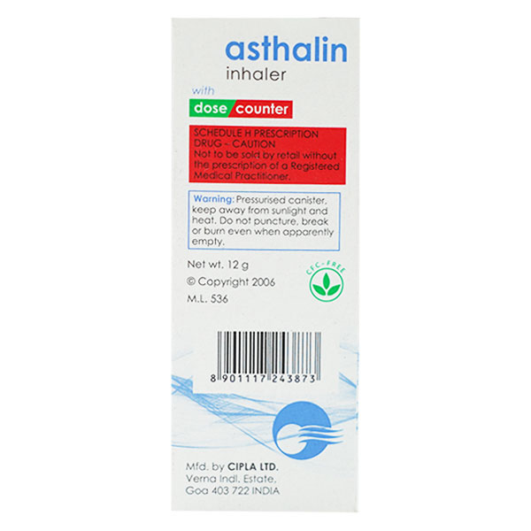 ASTHALIN 100MCG INHALER