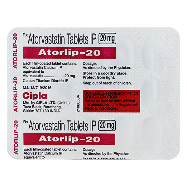 ATORLIP 20MG TABLET