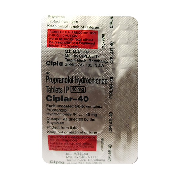 CIPLAR 40MG TABLET