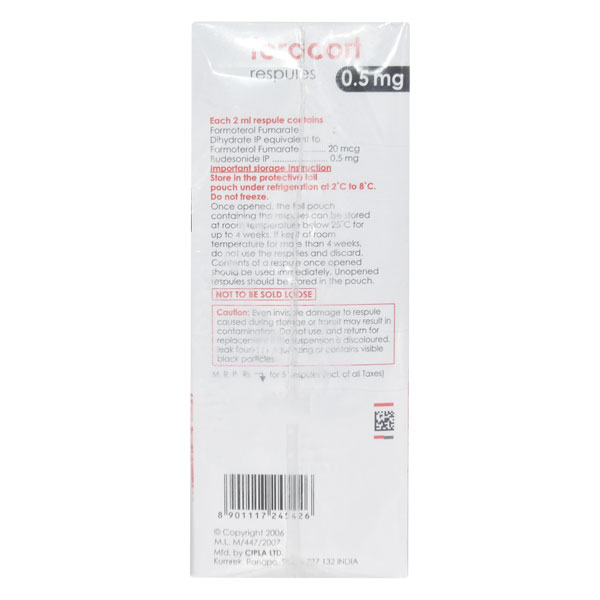 FORACORT 0.5MG RESPULES (2ML EACH)