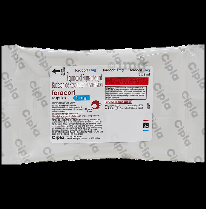 FORACORT 1MG RESPULES (2ML EACH)