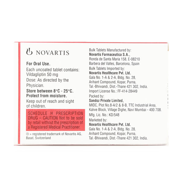 GALVUS 50MG TABLET