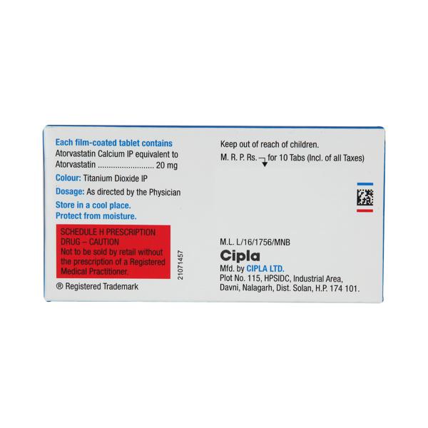 LIPVAS 20MG TABLET